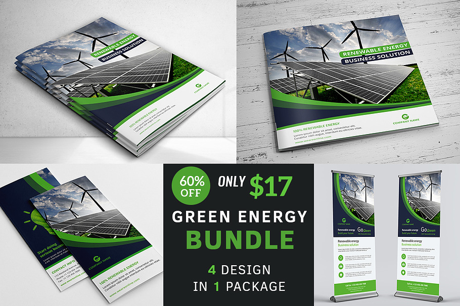 Renewable Energy Brochure Bundle in Brochure Templates - product preview 8