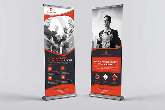 Business Roll-up Banners Bundle in Flyer Templates - product preview 4