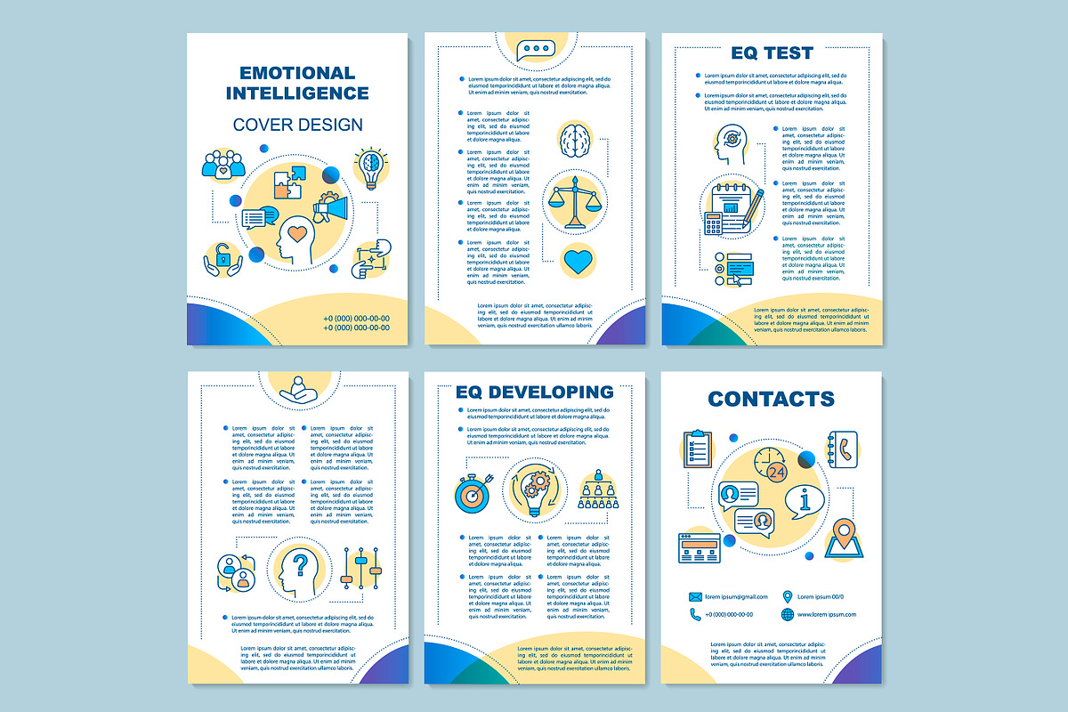 Emotional intelligence brochure in Brochure Templates - product preview 8