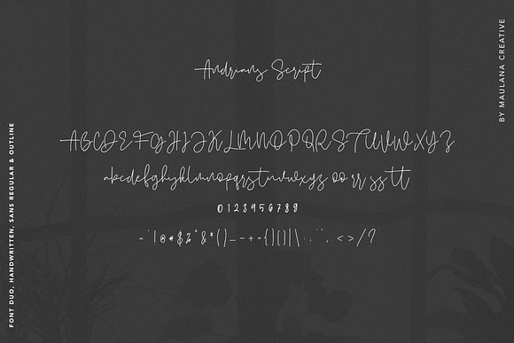 Andrians Script Sans Font in Sans-Serif Fonts - product preview 10
