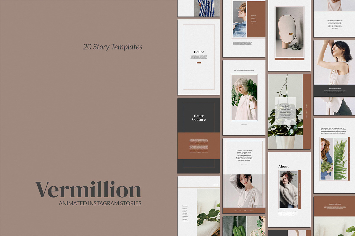 Vermillion Animated Stories in Instagram Templates - product preview 8