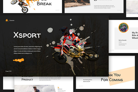 Xtreme Sport Keynote Presentation in Keynote Templates - product preview 2
