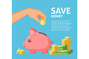 Save money social media banner