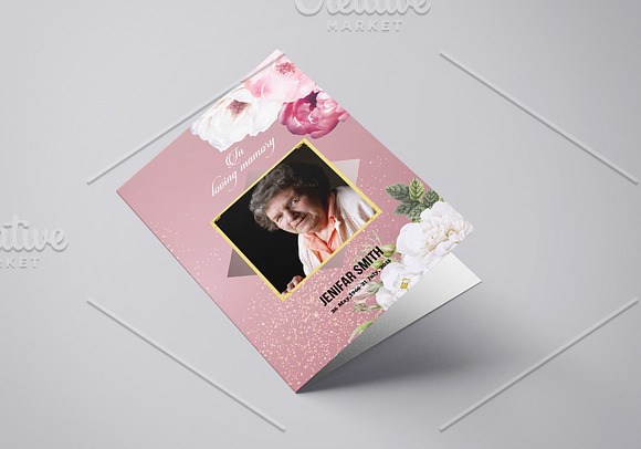 Funeral Program Template - V927 in Brochure Templates - product preview 3