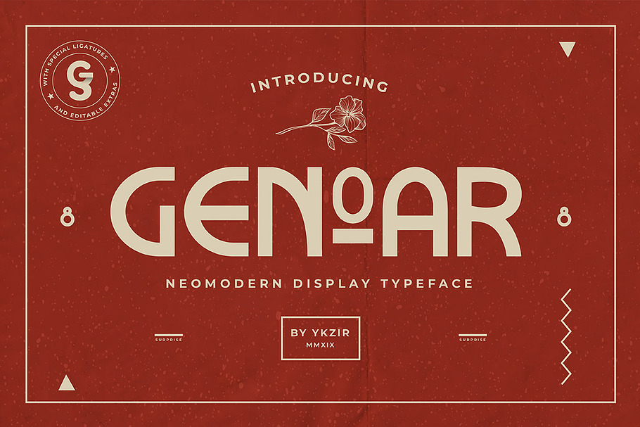 Genoar Typeface + BONUS