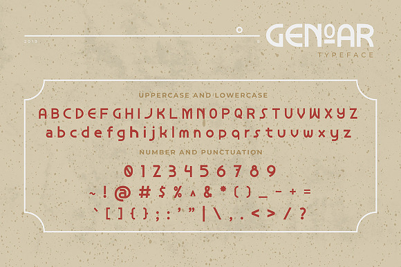 Genoar Typeface + BONUS in Display Fonts - product preview 1