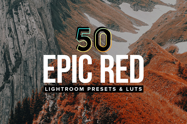 50 Epic Red Lightroom Presets + LUTs