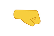 Right fist emoji color icon