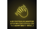 Waving hand gesture emoji icon