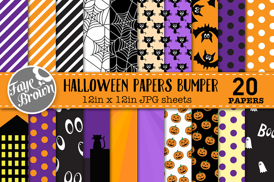 Halloween digital scrapbook papers in Patterns - product preview 8