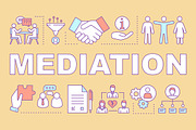 Mediation word concepts banner