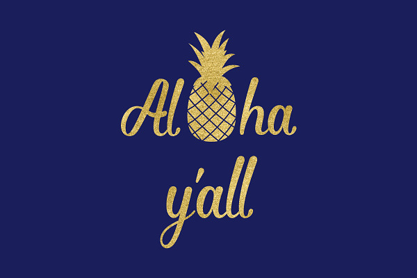 Aloha Yall Pineapple SVG