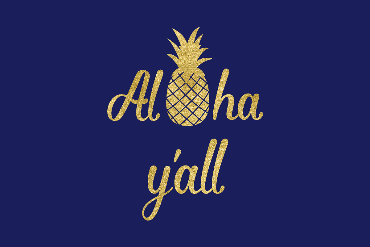 Aloha Yall Pineapple SVG in Graphics - product preview 8