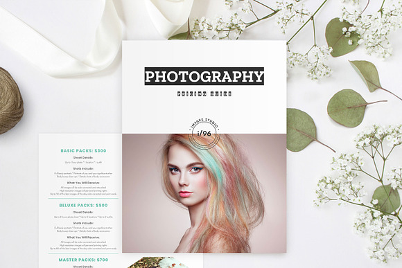Photographer Pricing Guides in Flyer Templates - product preview 3