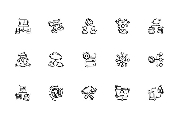 Networking And Web Hosting icons in Server Icons - product preview 4