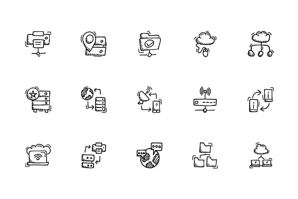 Networking And Web Hosting icons in Server Icons - product preview 5