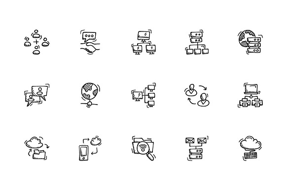 Networking And Web Hosting icons in Server Icons - product preview 6