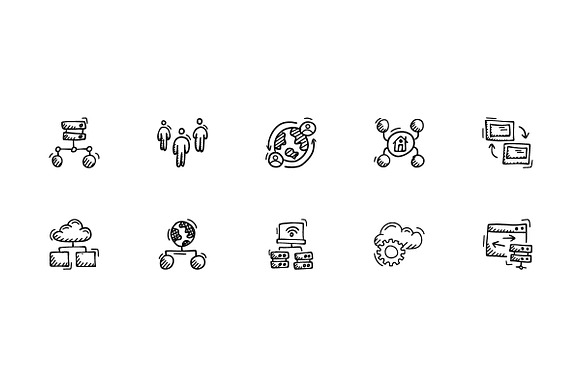 Networking And Web Hosting icons in Server Icons - product preview 7