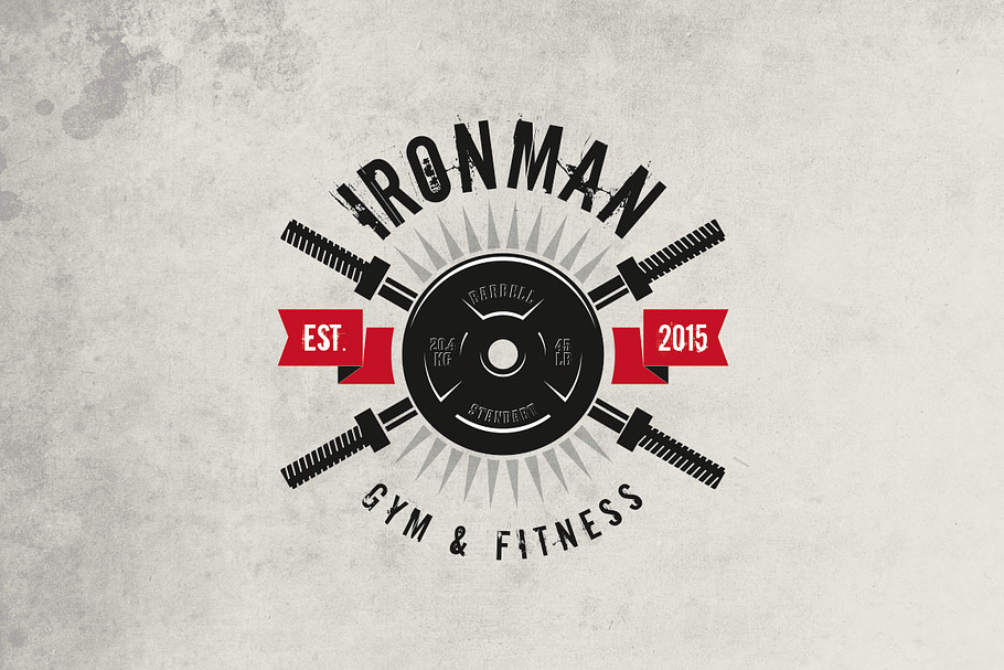Gym & Fitness Logo in Logo Templates - product preview 8