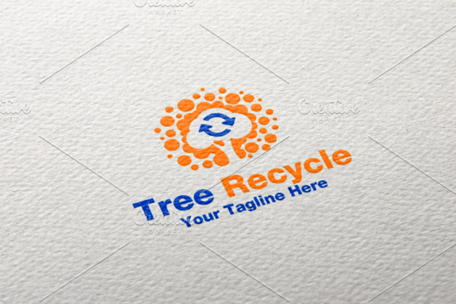 Tree Recycle Logo in Logo Templates - product preview 8