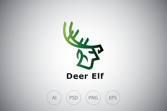 Deer Man Logo Template in Logo Templates - product preview 1