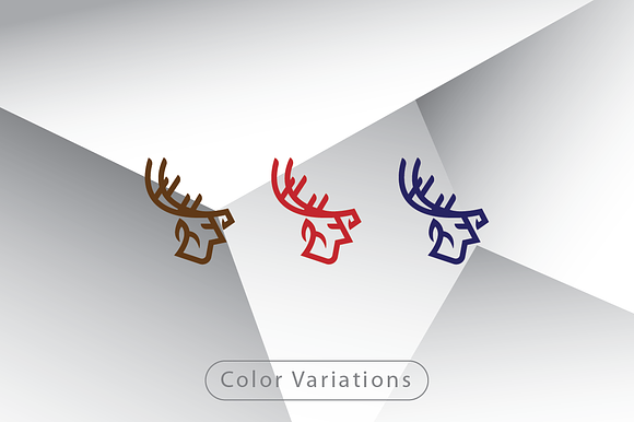 Deer Man Logo Template in Logo Templates - product preview 2