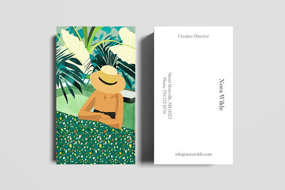 Chill Business Card Template in Business Card Templates - product preview 1