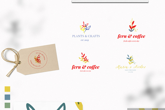 Botanical Basics Branding Kit- Logos in Logo Templates - product preview 5