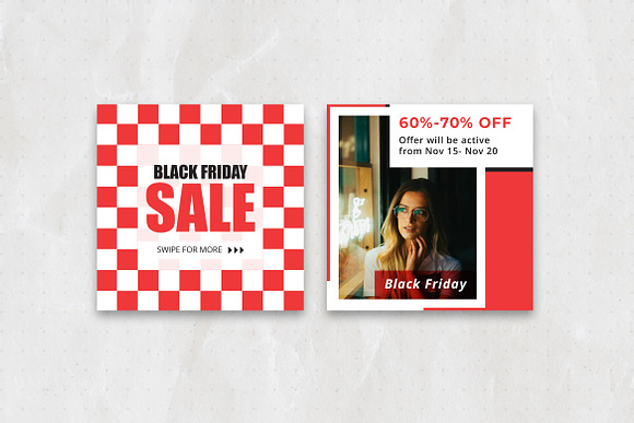 Black Friday Sale Social Media Pack in Instagram Templates - product preview 5