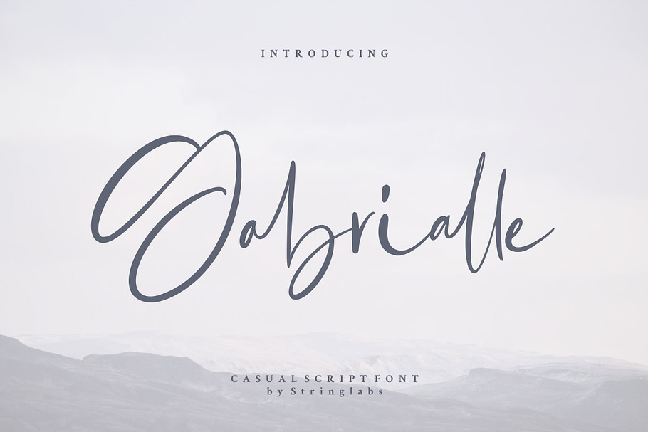 Gabrialle - Casual Script Font in Script Fonts - product preview 8