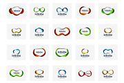 Set of infinite logo symbols