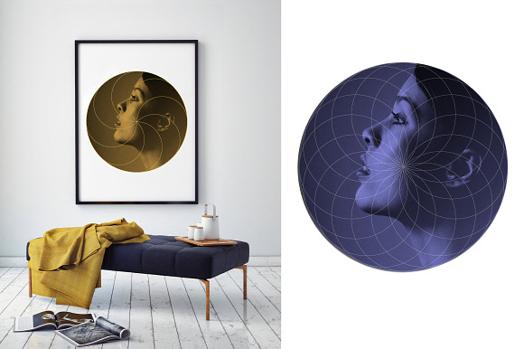 Circular Geometric Overlays in Print Mockups - product preview 6