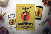 Dia De Los Muertos Music Flyer Set