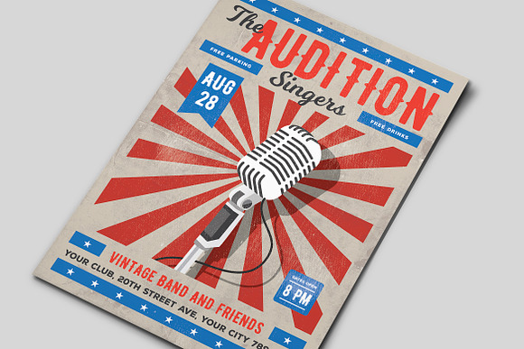 The Audition Flyer Template in Flyer Templates - product preview 1