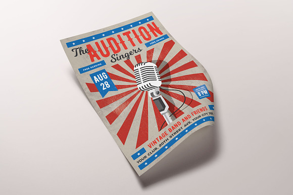 The Audition Flyer Template in Flyer Templates - product preview 3