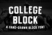 COLLEGE BLOCK—A Vintage Block Font