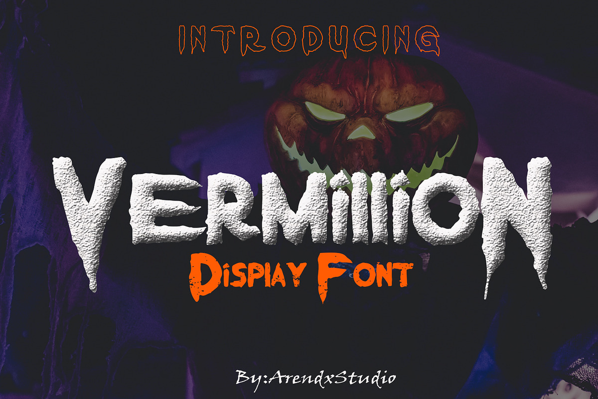 Vermillion Halloween Font in Blackletter Fonts - product preview 8