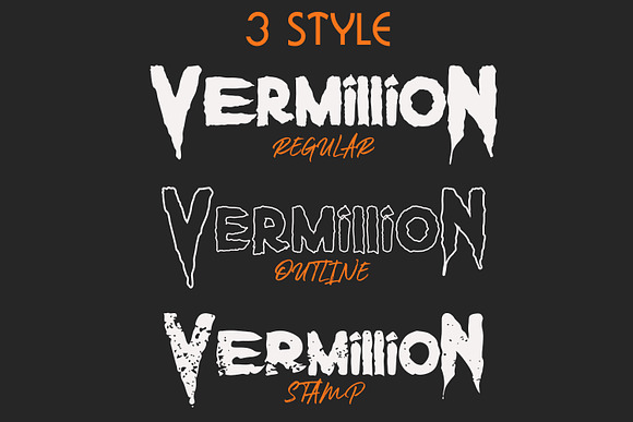 Vermillion Halloween Font in Blackletter Fonts - product preview 2