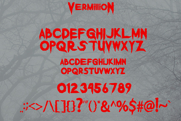 Vermillion Halloween Font in Blackletter Fonts - product preview 5