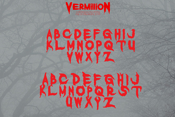 Vermillion Halloween Font in Blackletter Fonts - product preview 6