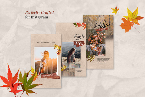 Autumn Instagram Stories Bundle in Instagram Templates - product preview 4