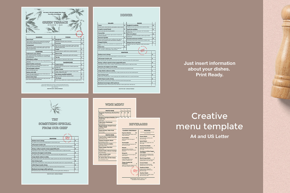 Restaurant Menu Template in Templates - product preview 8
