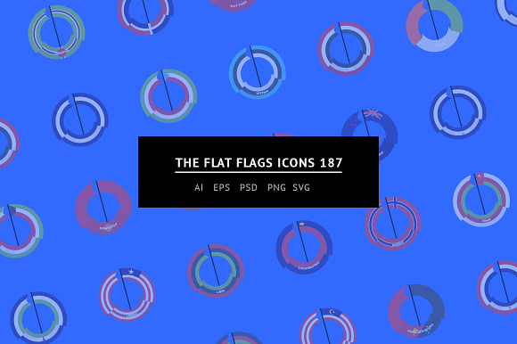 The Flat Flags Icons 187 in Graphics - product preview 2