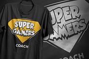 Super Gamers Coach - T-Shirt Design