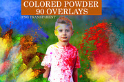 90 Explosion of colored powder PNG