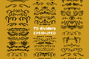 70 calligraphic dividers