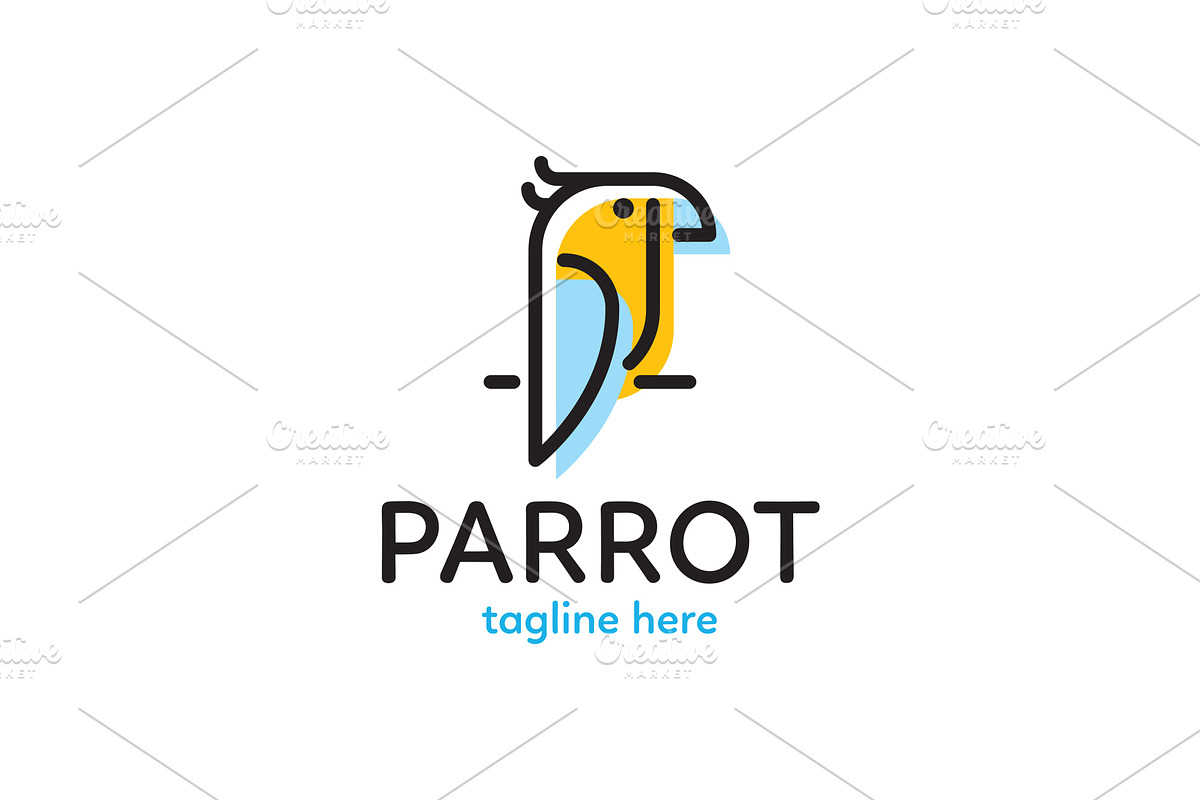 Parrot Bird Logo in Logo Templates - product preview 8