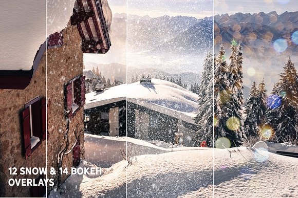 Snow and Bokeh Overlays & Brushes in Add-Ons - product preview 4