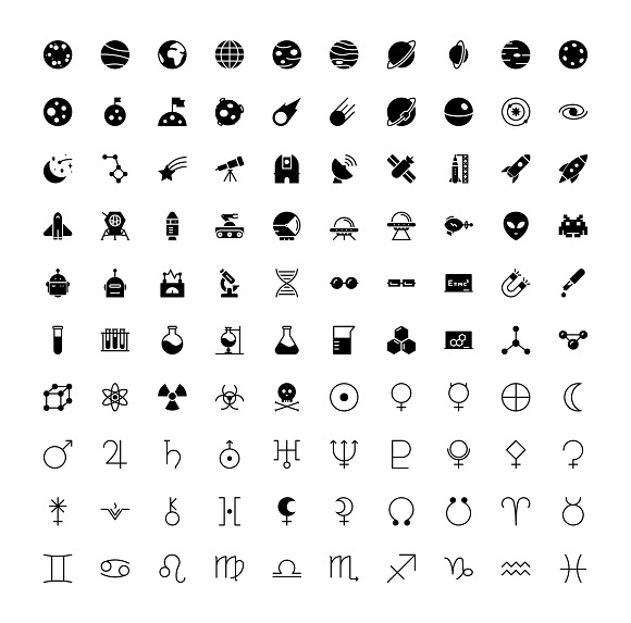 The Space & Science Icons 100 in Space Icons - product preview 1