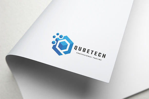 Qube Tech Q Letter Logo in Logo Templates - product preview 2